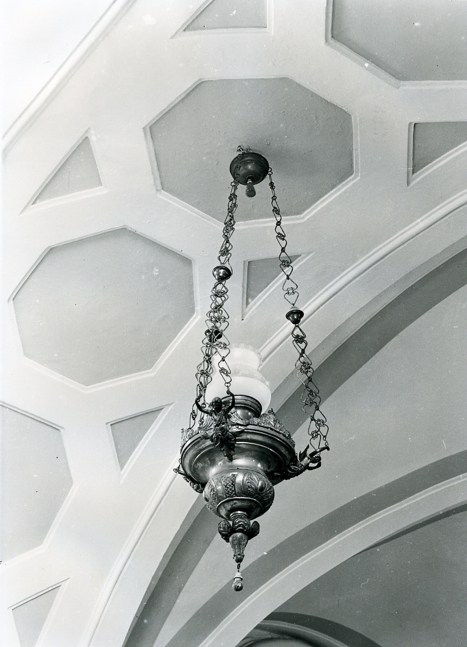 lampada pensile - bottega napoletana (metà sec. XIX)