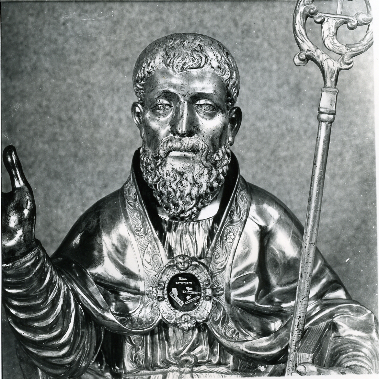 Santo (scultura) - bottega napoletana (fine sec. XVI)