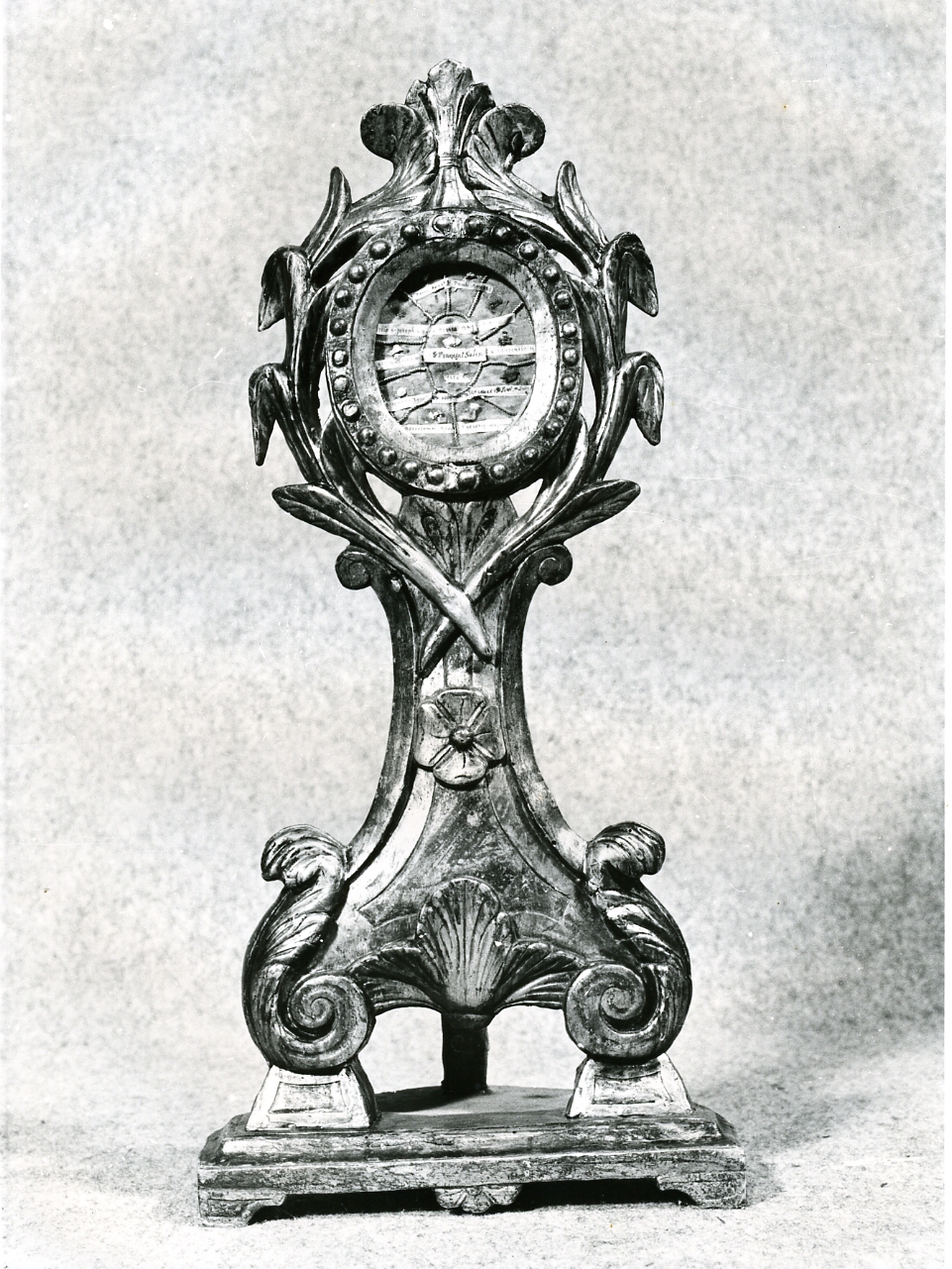 reliquiario - a ostensorio - bottega napoletana (metà sec. XVIII)