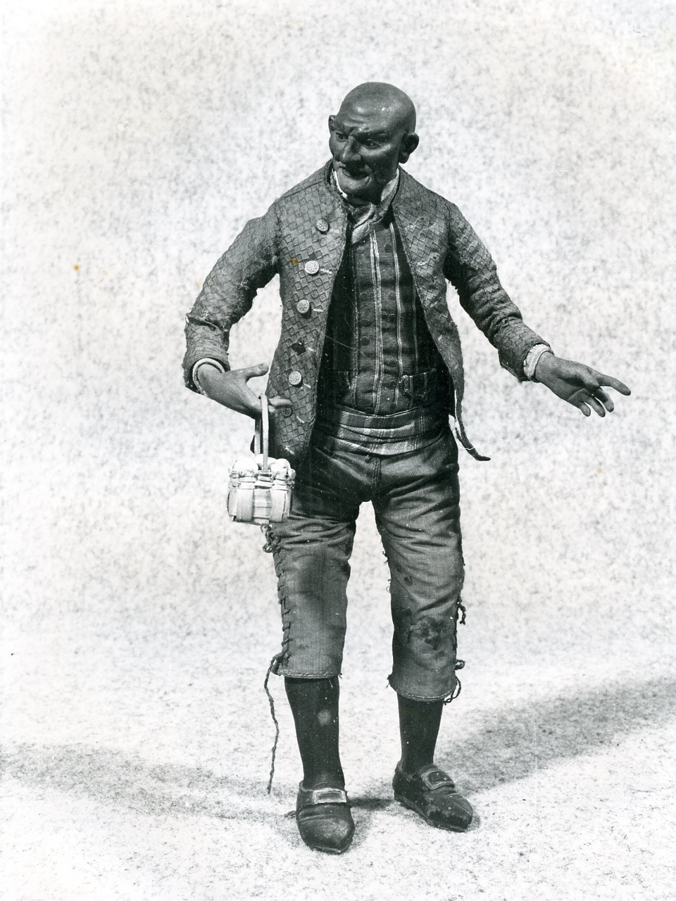 figura maschile (statuetta di presepio) - bottega napoletana (metà sec. XVIII)