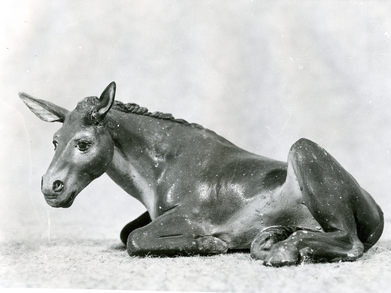 asino (statuetta di presepio) - bottega napoletana (metà sec. XIX)