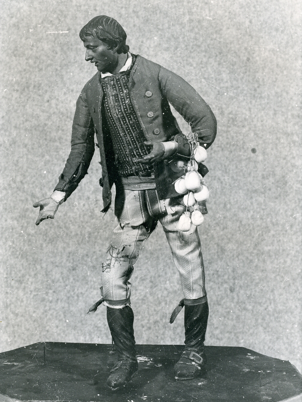 figura maschile (statuetta di presepio) - bottega napoletana (metà sec. XIX)