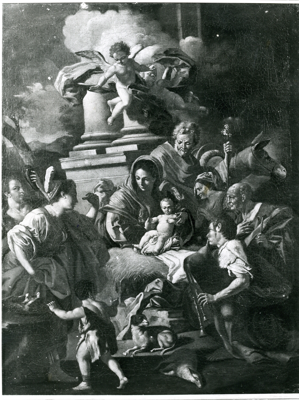 natività di Gesù (dipinto) di De Mura Francesco (seconda metà sec. XVIII)