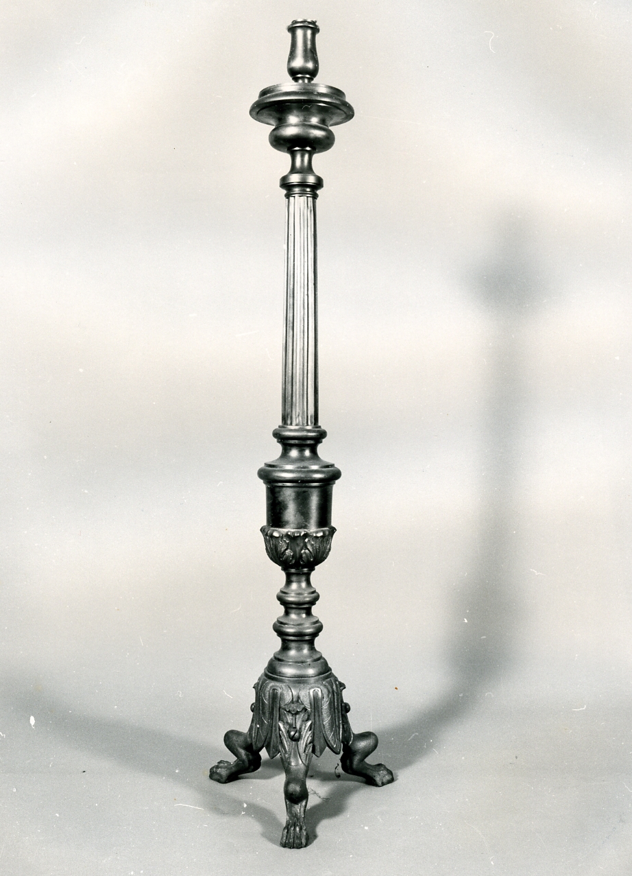 candeliere, serie - bottega napoletana (metà sec. XIX)