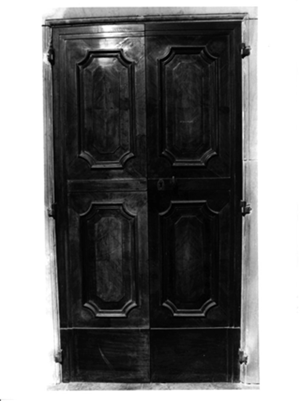 porta - a due battenti, serie - bottega napoletana (fine sec. XVIII)