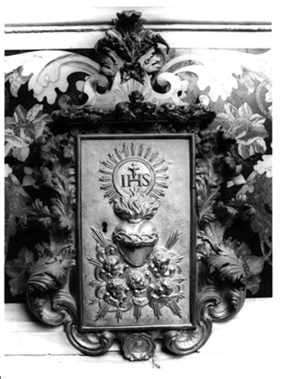 sportello di tabernacolo, elemento d'insieme - bottega napoletana (metà sec. XIX)