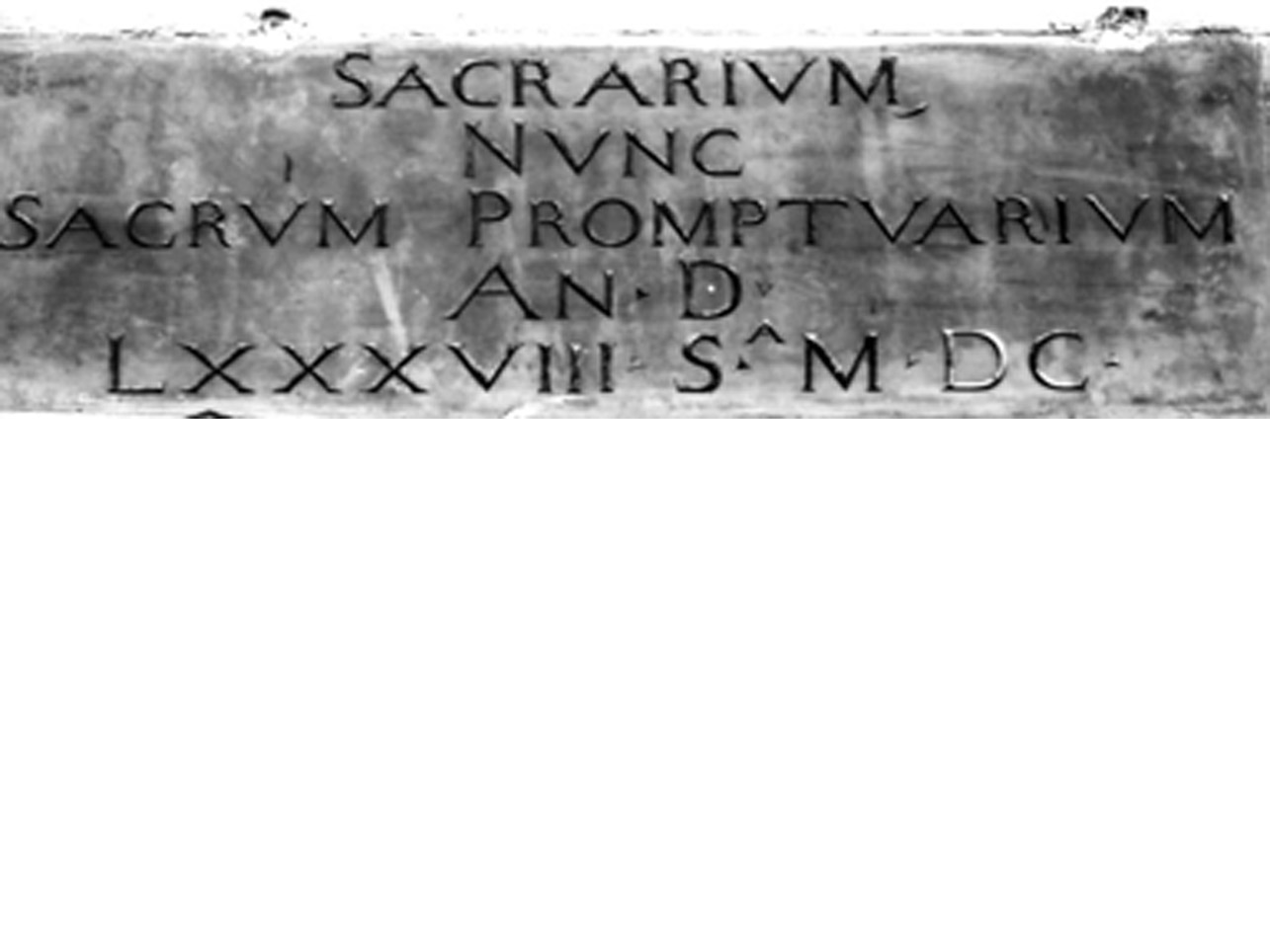 LAPIDE COMMEMORATIVA - ambito napoletano (INIZIO sec. XVII)