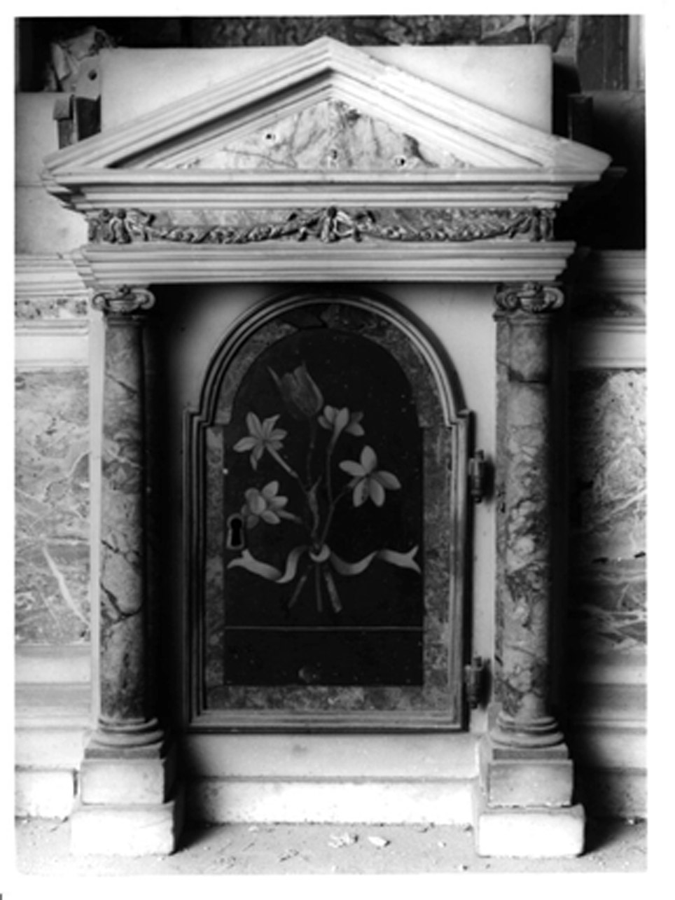 sportello di tabernacolo, elemento d'insieme - bottega napoletana (fine sec. XVIII)