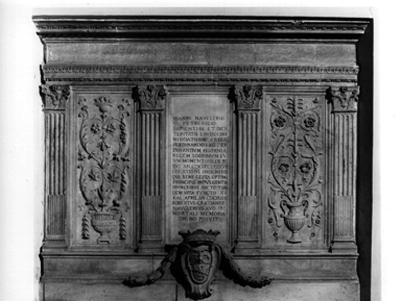 monumento funebre - bottega napoletana (sec. XVIII)