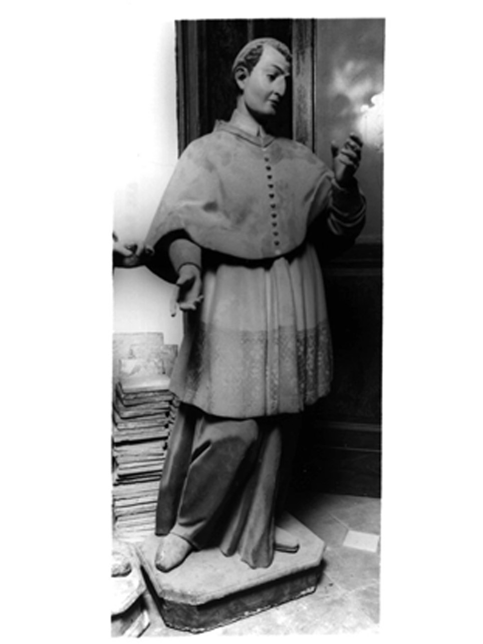 San Carlo Borromeo (scultura) - bottega napoletana (prima metà sec. XVIII)