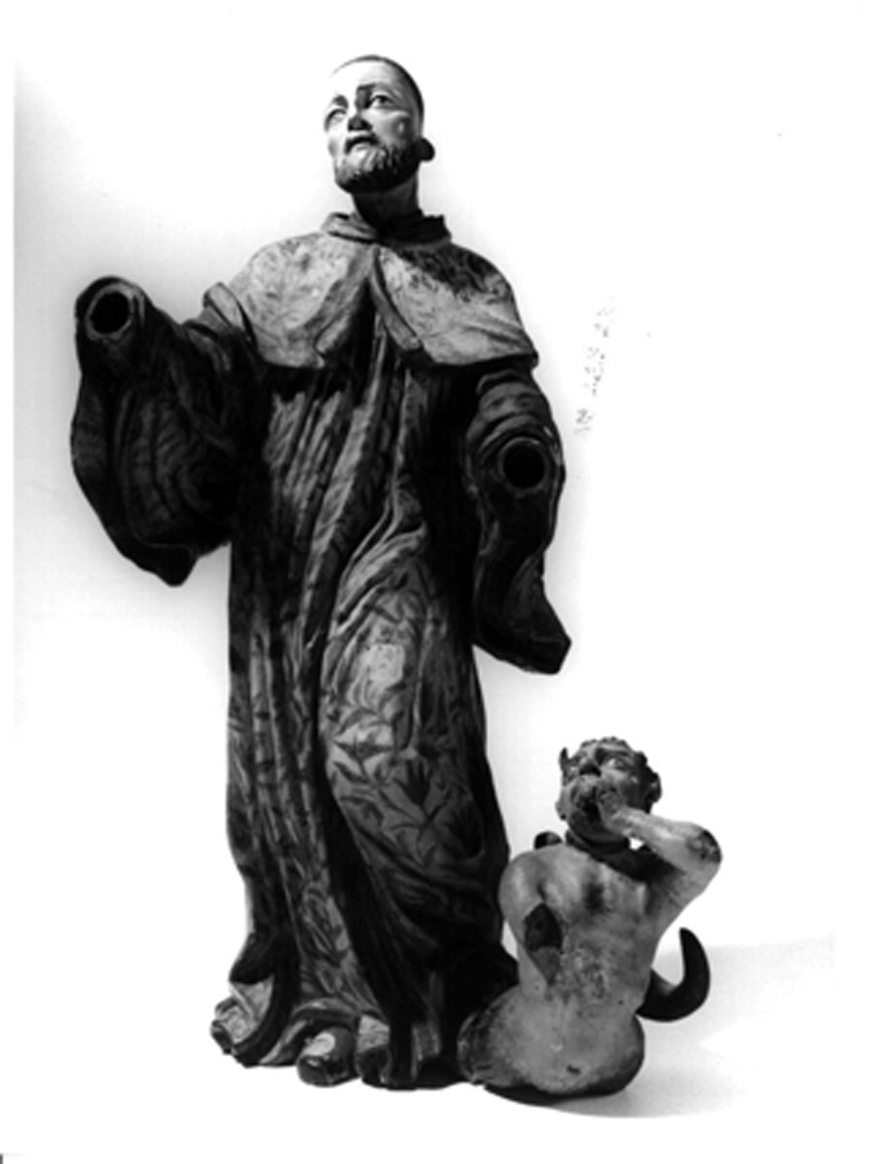 Santo Olivetano (statuetta) - bottega napoletana (sec. XVII)