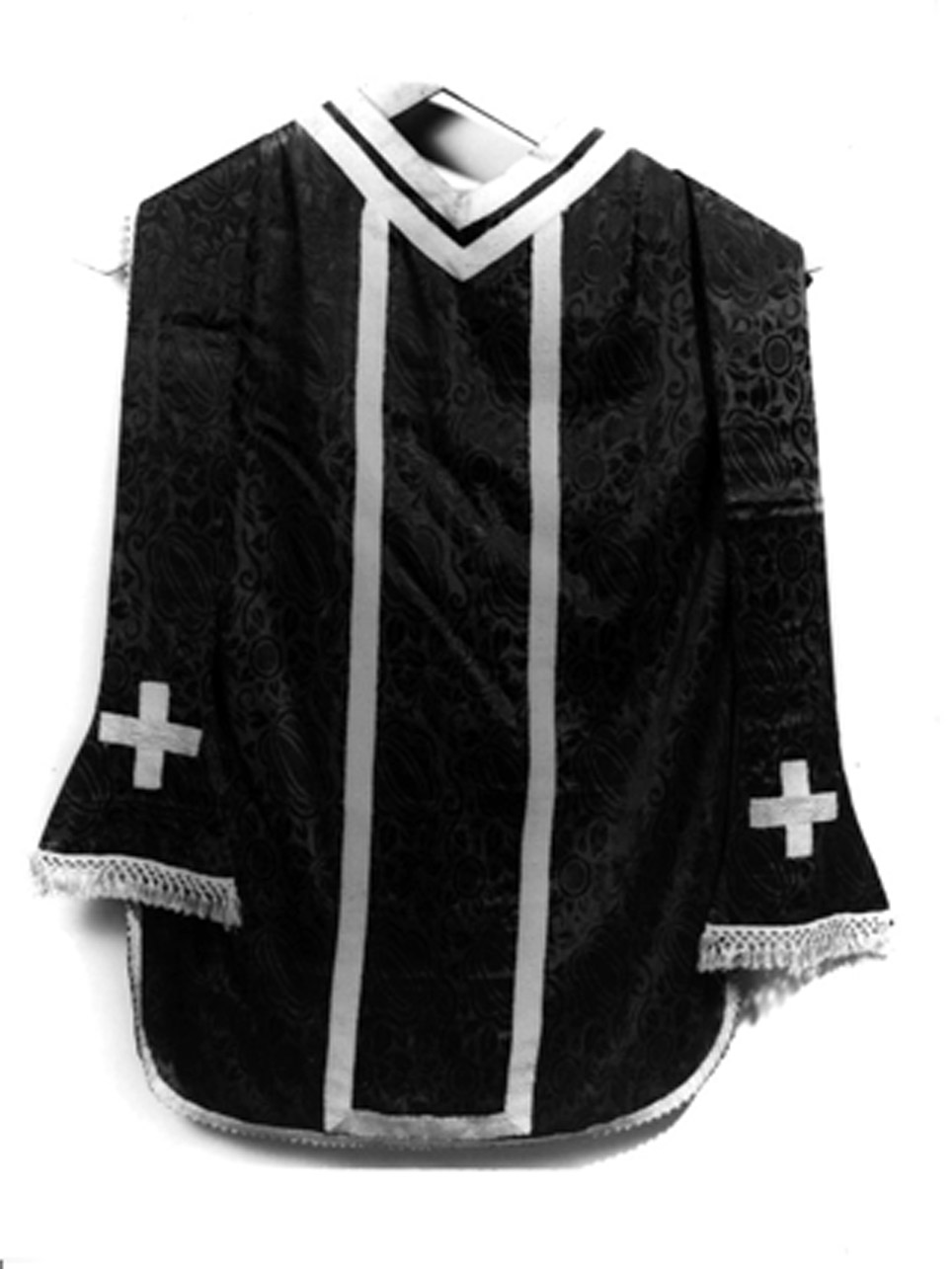 stola, elemento d'insieme - bottega napoletana (seconda metà sec. XIX)