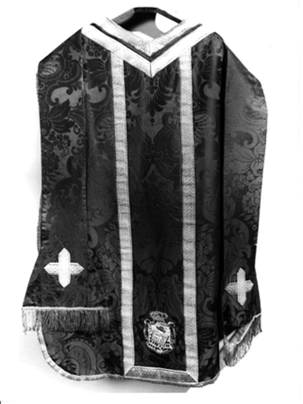 stola, elemento d'insieme - manifattura napoletana (seconda metà sec. XIX)