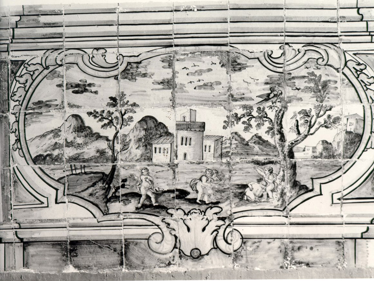 paesaggio (dipinto, elemento d'insieme) di Chiaiese Leonardo (sec. XVIII)