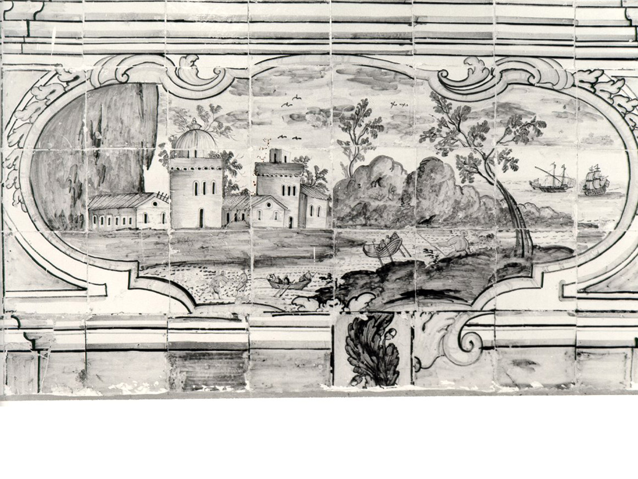 paesaggio (dipinto, elemento d'insieme) di Chiaiese Leonardo (sec. XVIII)