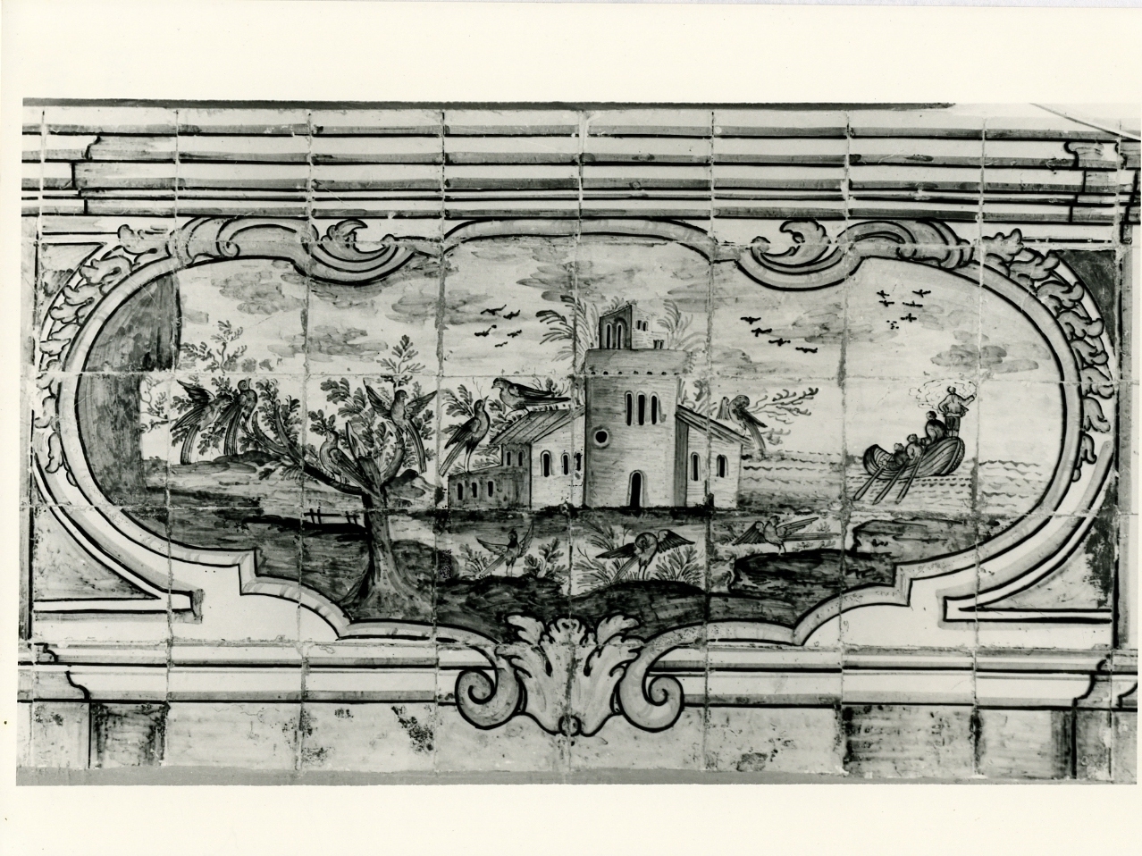 paesaggio (dipinto, elemento d'insieme) di Chiaiese Leonardo (metà sec. XVIII)