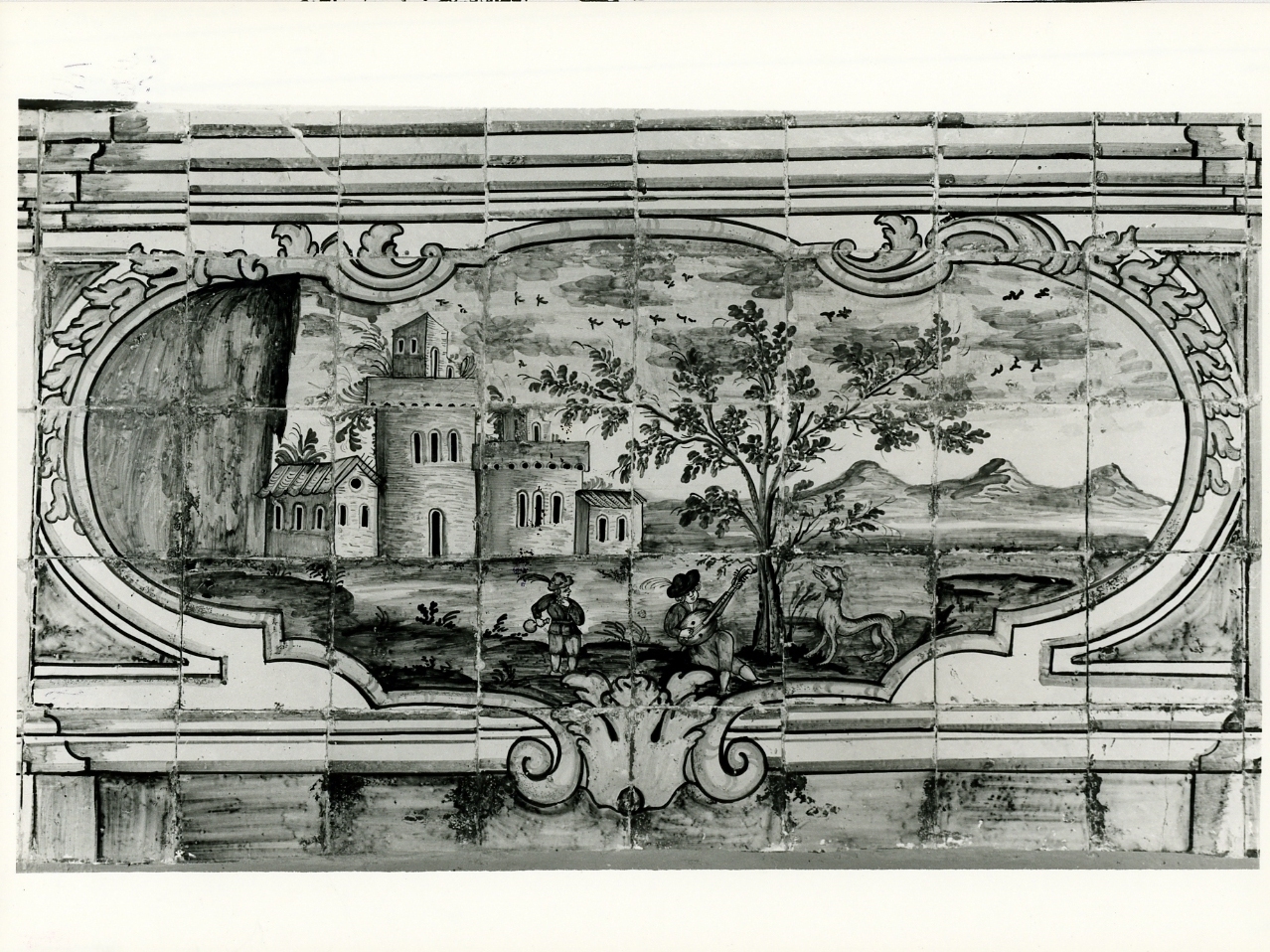 paesaggio (dipinto, elemento d'insieme) di Chiaiese Leonardo (sec. XVIII)