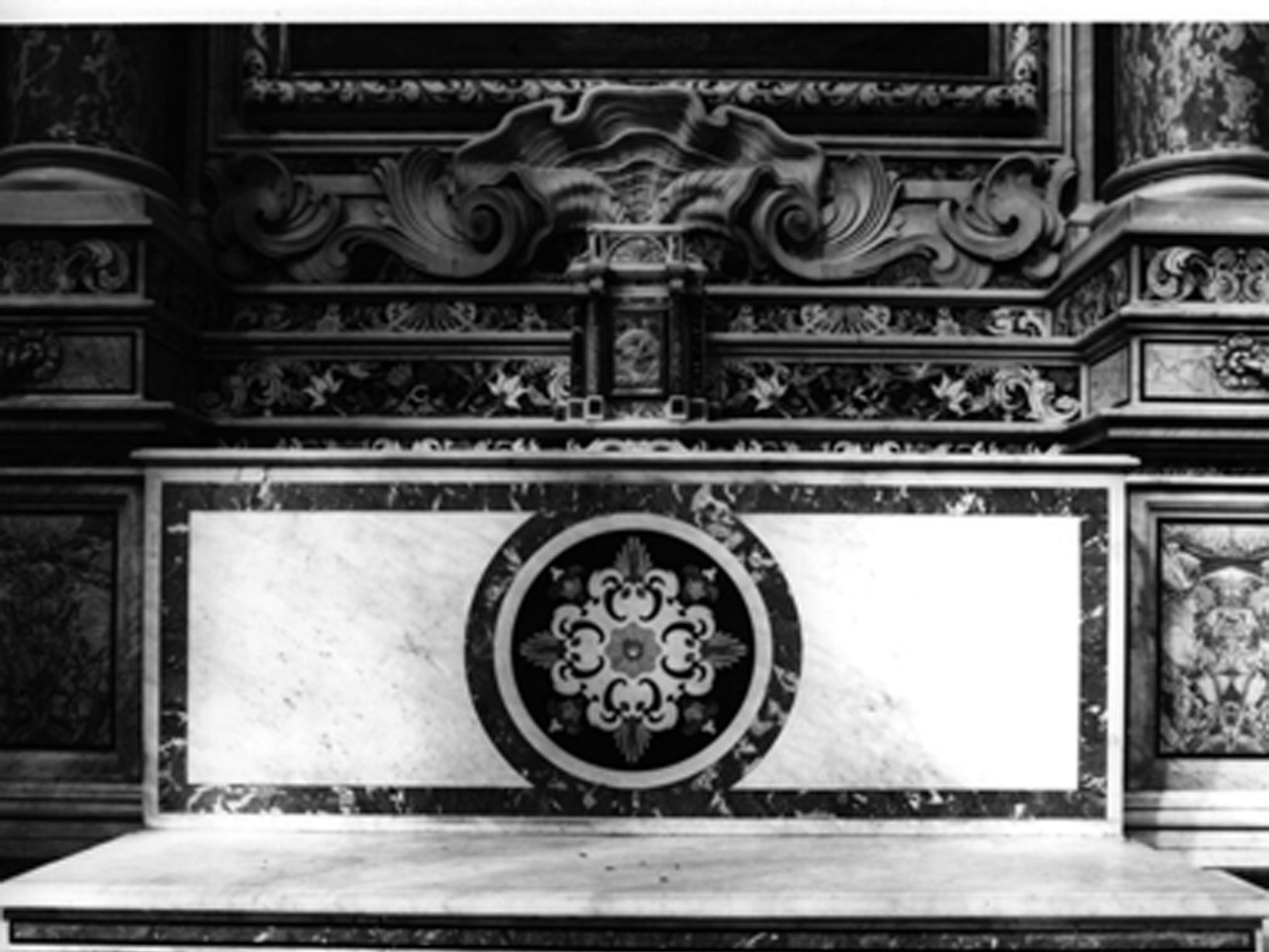altare, elemento d'insieme di Ghetti Bartolomeo (sec. XVII)