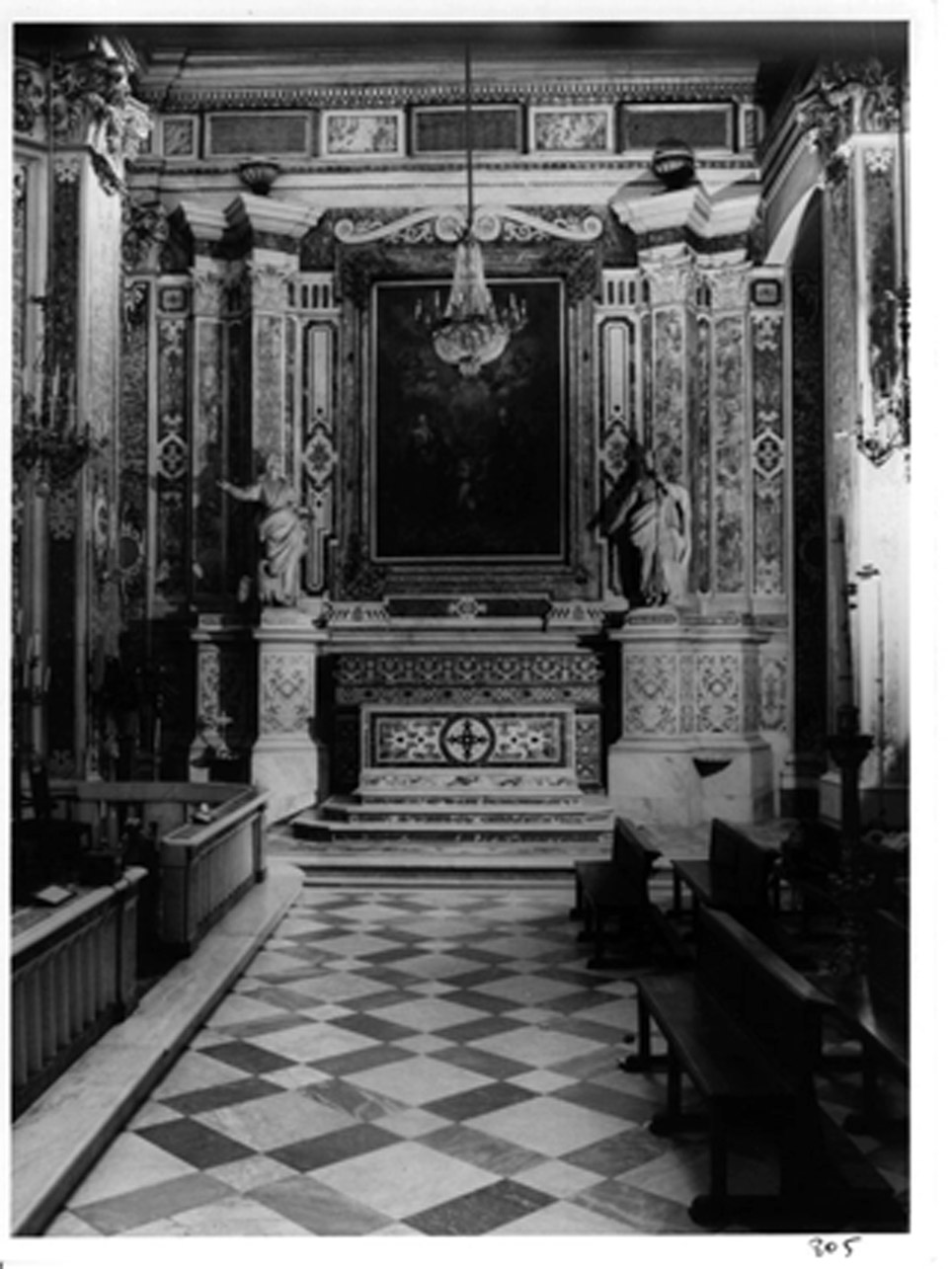 mostra d'altare, elemento d'insieme di Bastelli Giuseppe, Guglielmelli Arcangelo (sec. XVIII)