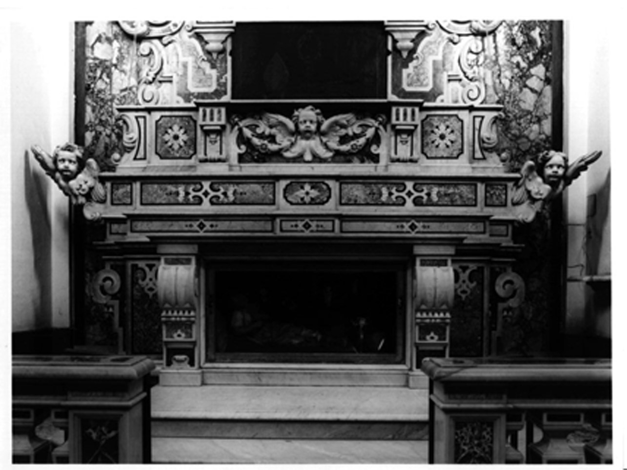 altare, elemento d'insieme di Bastelli Giuseppe (sec. XVIII)