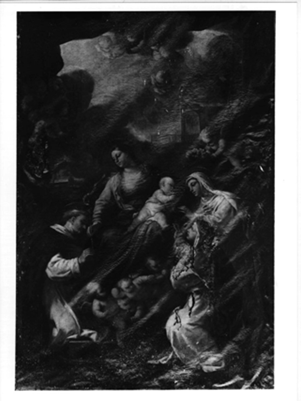 Madonna con Bambino e Santi (dipinto) di Giordano Luca (sec. XVII)