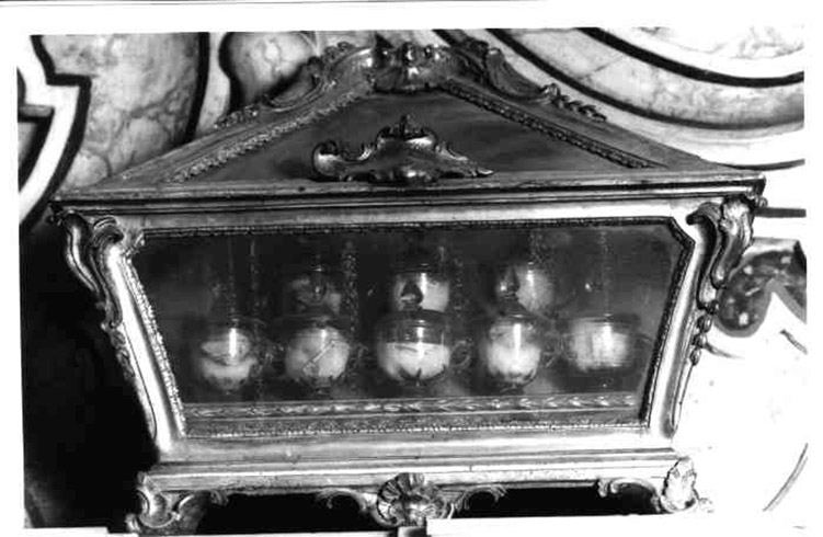 RELIQUIARIO - A URNA, SERIE - manifattura napoletana (Seconda metà sec. XIX)