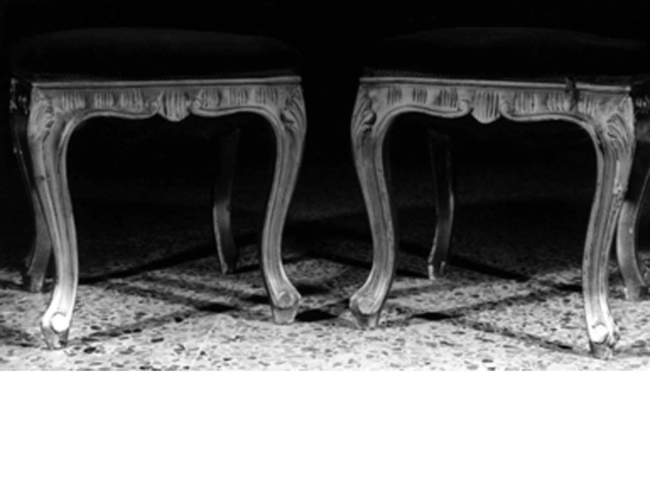 SGABELLO, SERIE - manifattura napoletana (FINE sec. XIX)