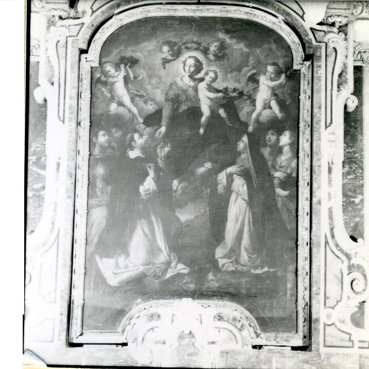 Madonna del Rosario (dipinto) di Palumbo Onofrio (metà sec. XVII)