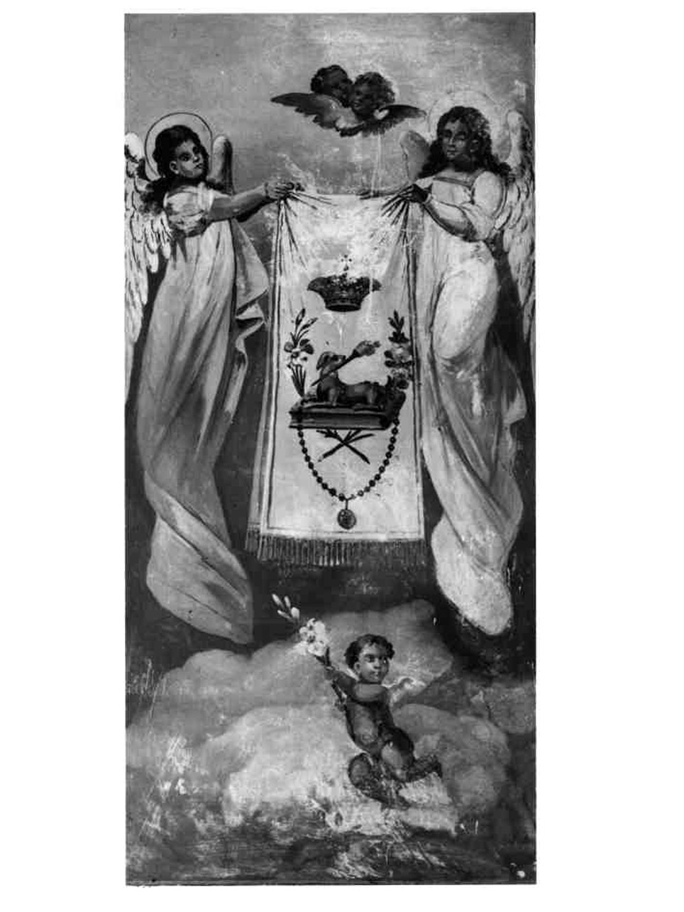 angeli (dipinto) - ambito napoletano (inizio sec. XX)