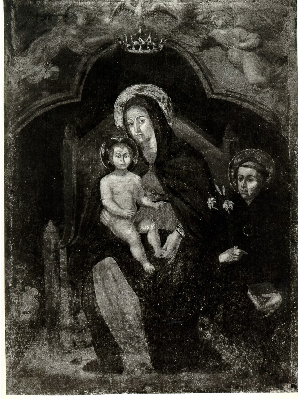 Madonna con Bambino e Sant'Antonio (dipinto) - ambito napoletano (fine sec. XIX)