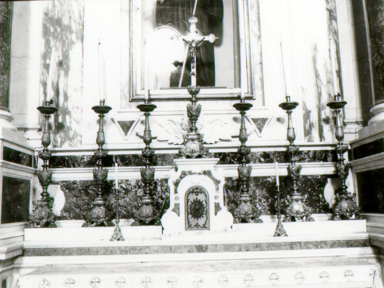 CROCE D'ALTARE, ELEMENTO D'INSIEME - manifattura napoletana