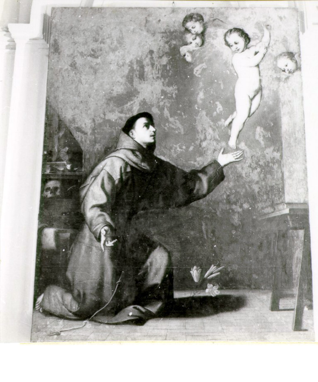 Sant'Antonio da Padova con il bambino (dipinto) - ambito napoletano (prima metà sec. XVII)
