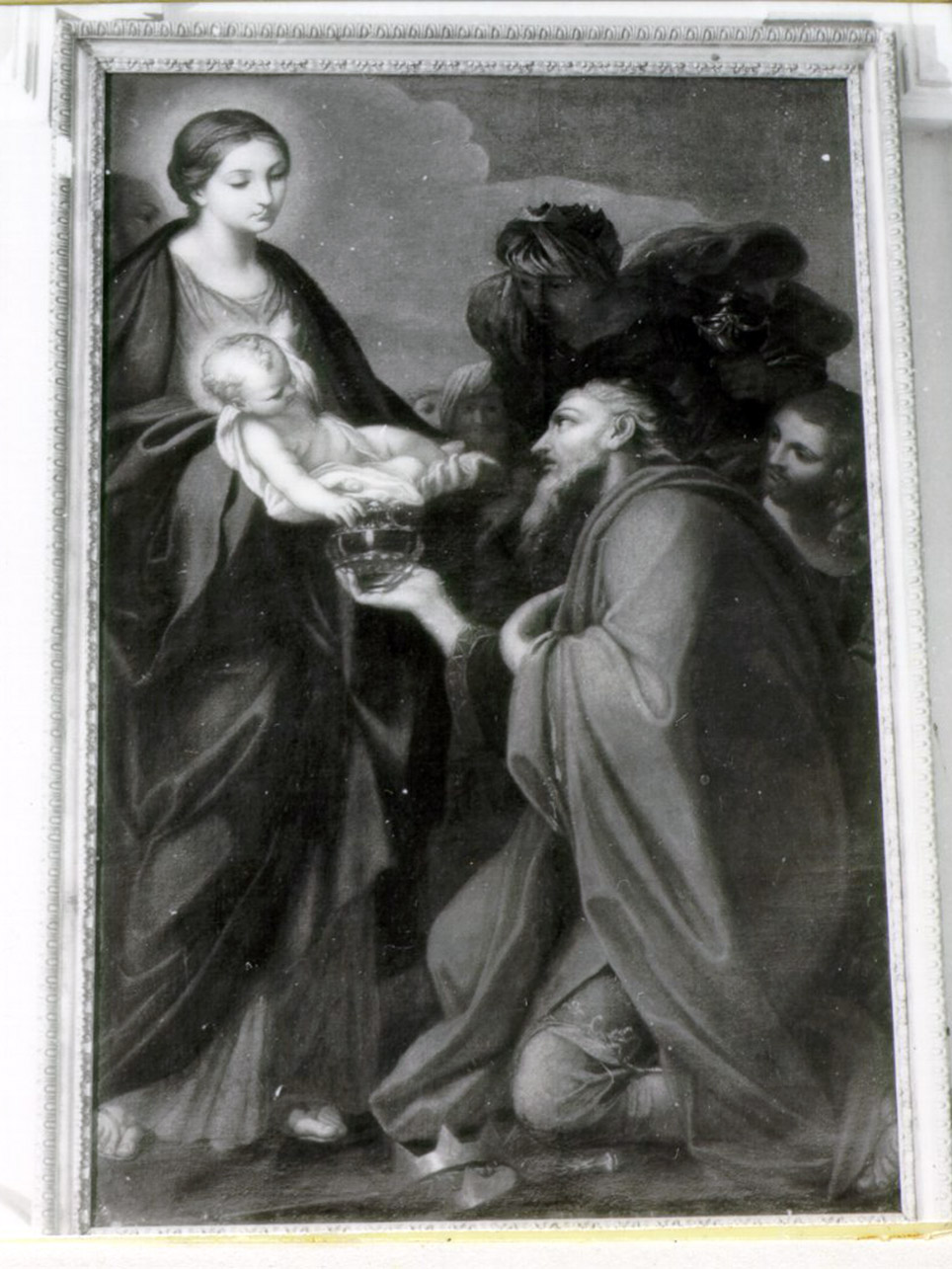 apparizione della Madonna ad un santo (dipinto) - ambito napoletano (prima metà sec. XVII)