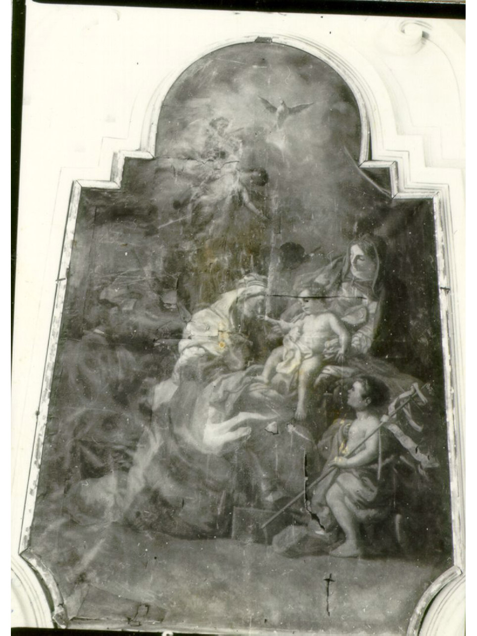 SACRA FAMIGLIA (DIPINTO) - AMBITO NAPOLETANO