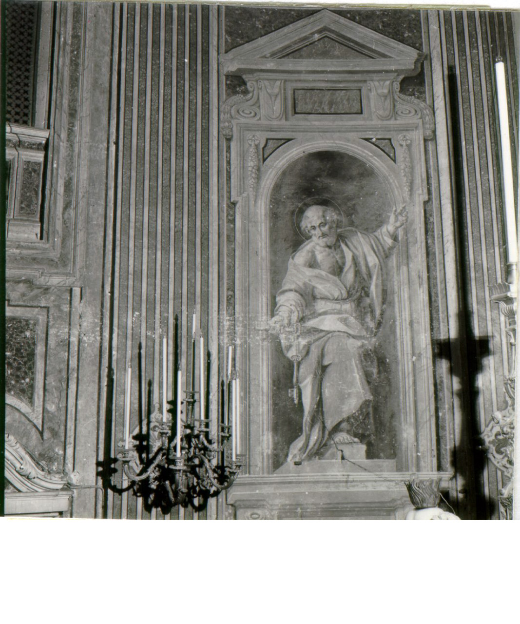 SAN PIETRO APOSTOLO (DIPINTO, ELEMENTO D'INSIEME) - AMBITO NAPOLETANO (Seconda metà sec. XVIII)