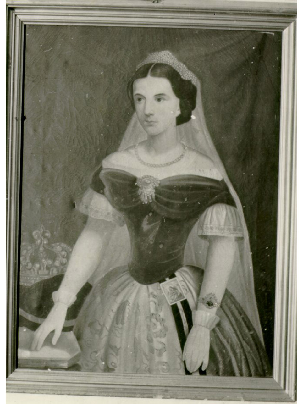 ritratto di Maria Sofia Borbone di Baviera (dipinto) - ambito napoletano (sec. XIX)