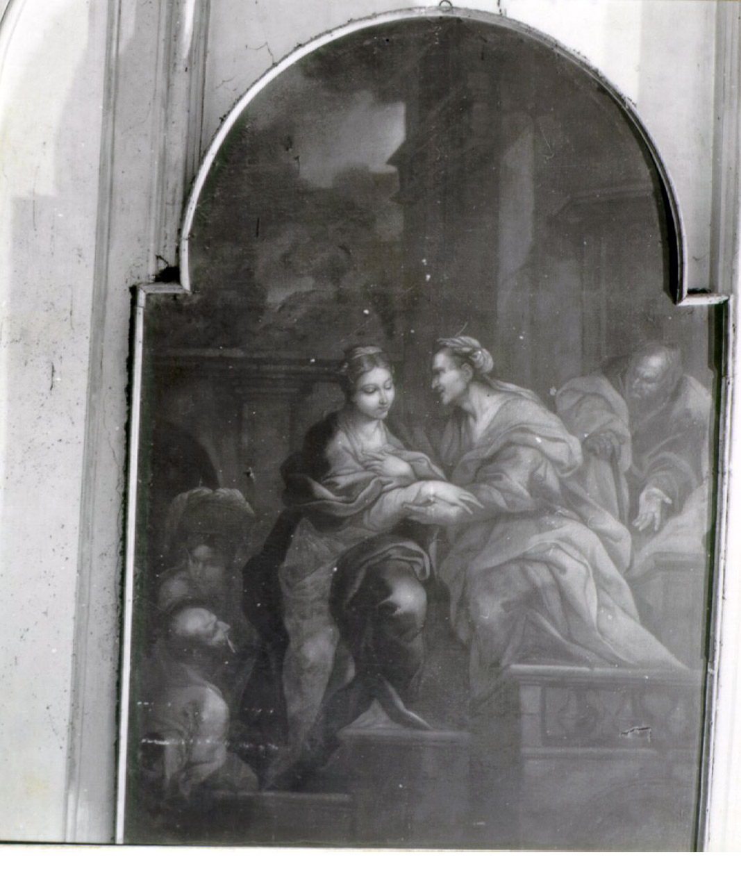 visitazione (dipinto) di Farelli Giacomo (ultimo quarto sec. XVII)