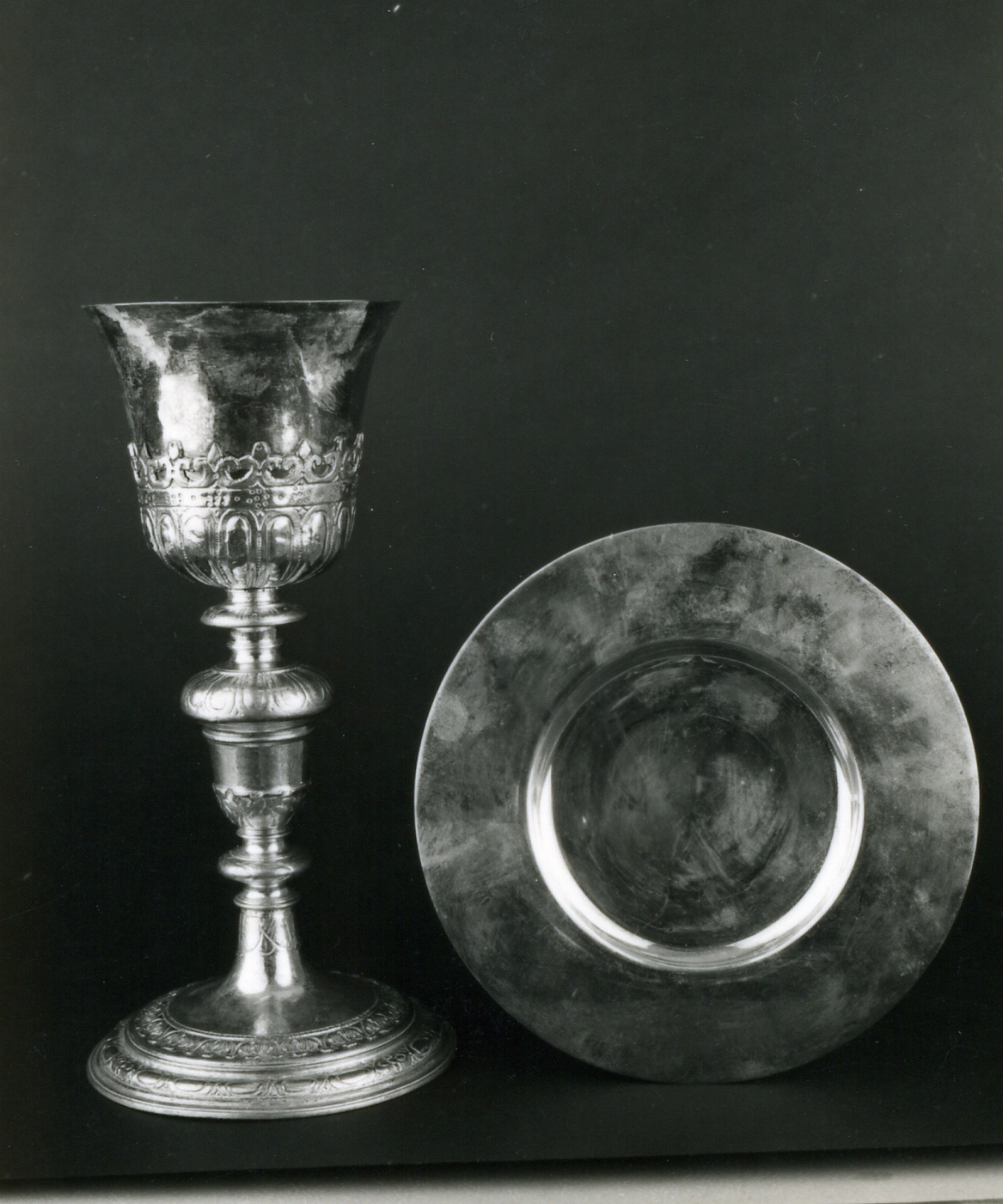 CALICE, ELEMENTO D'INSIEME - bottega argentiera napoletana (Prima metà sec. XIX)