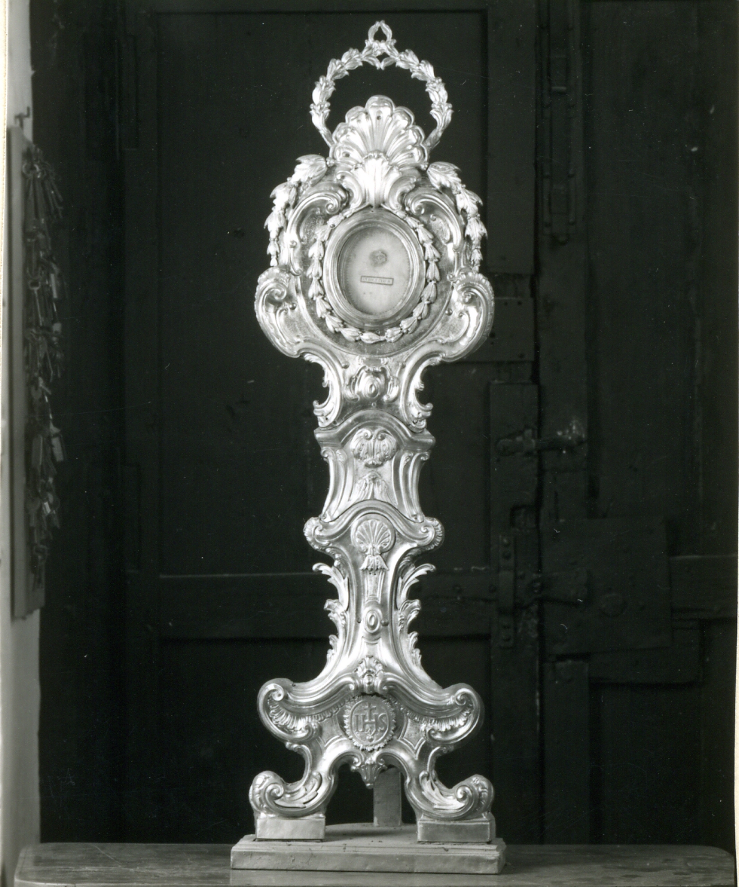 RELIQUIARIO - A OSTENSORIO - manifattura napoletana (FINE sec. XIX)