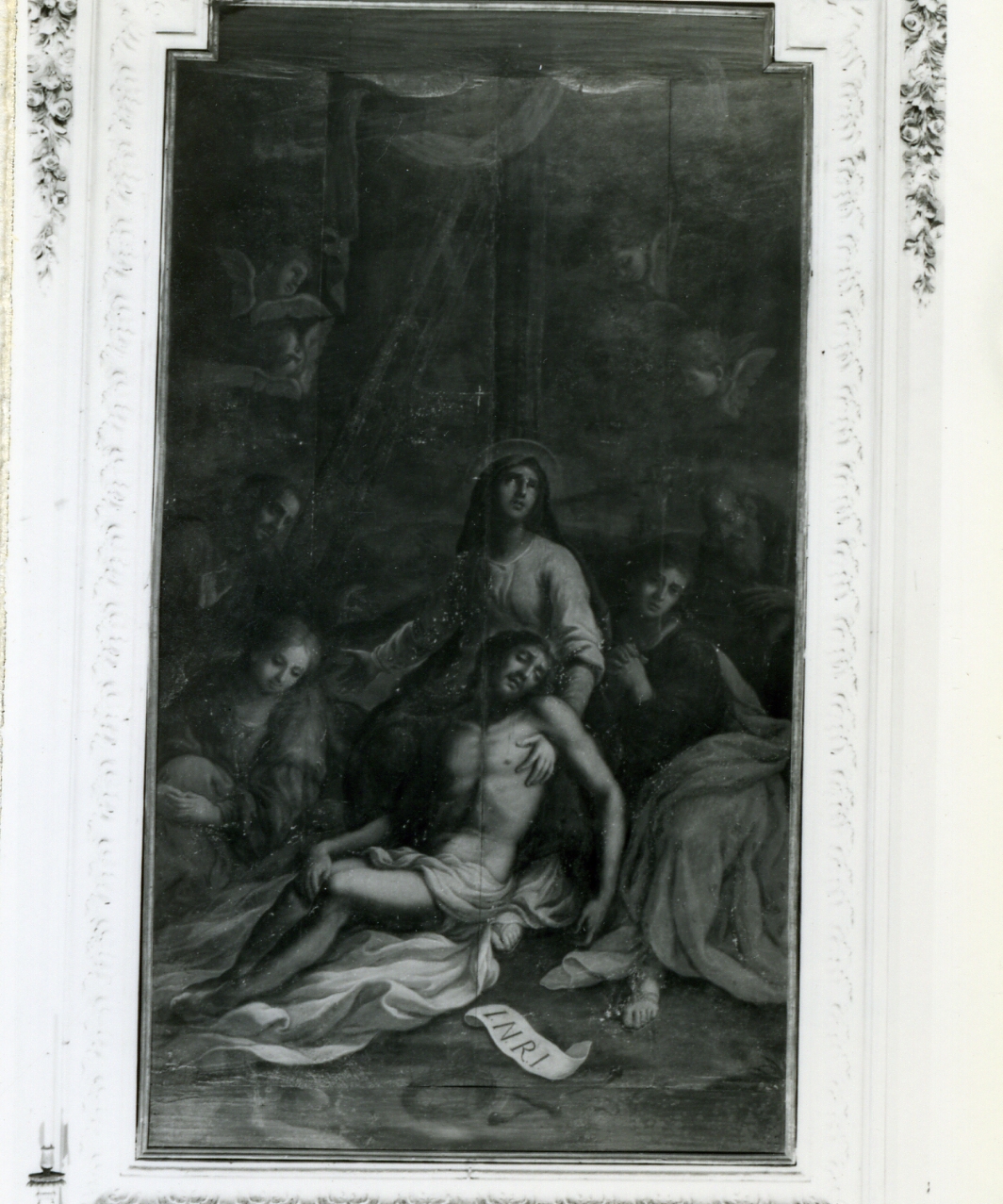 deposizione di Cristo dalla croce (dipinto) - ambito napoletano (fine sec. XVI)