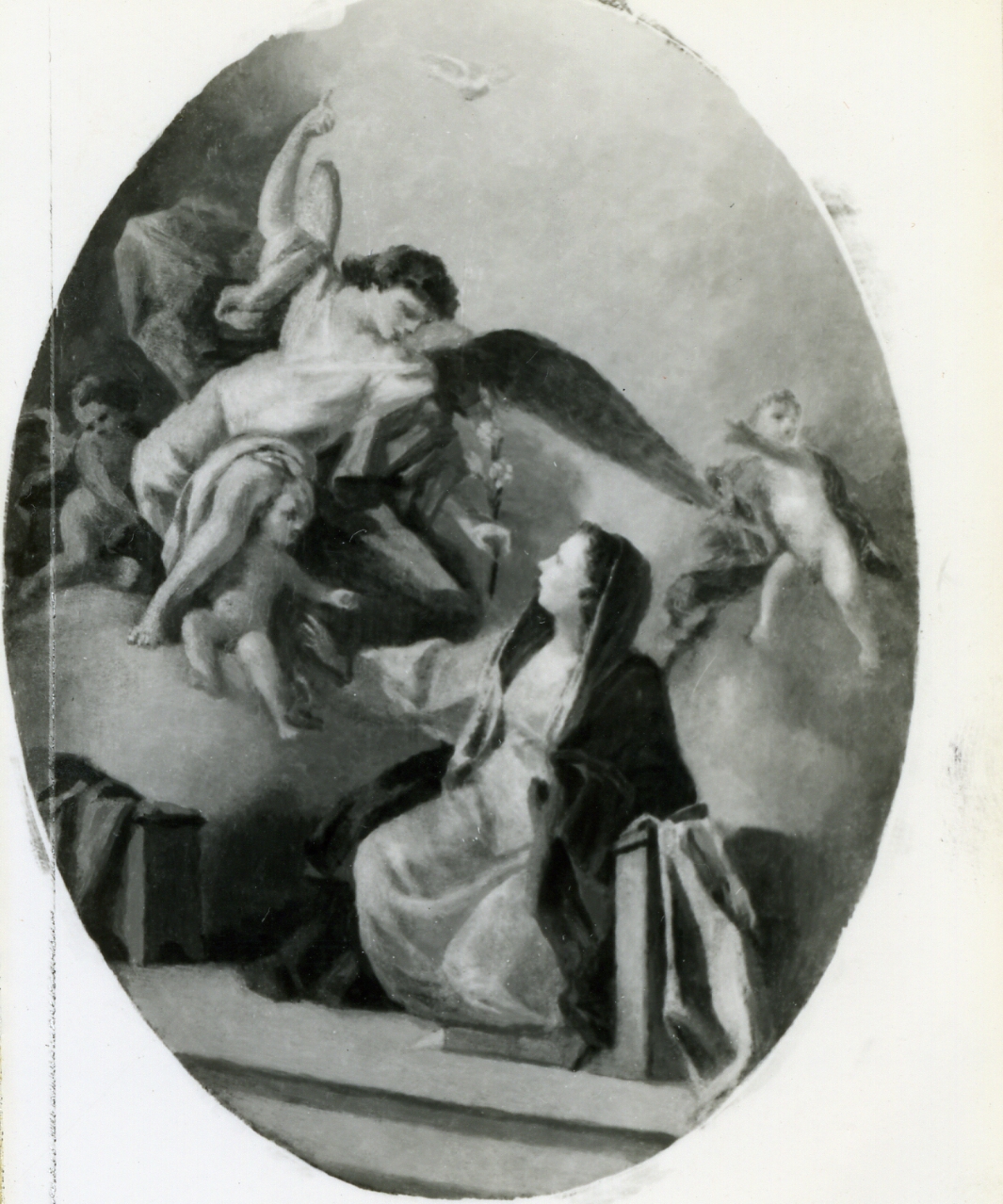 Annunciazione (dipinto, elemento d'insieme) di Narici Francesco (terzo quarto sec. XVIII)