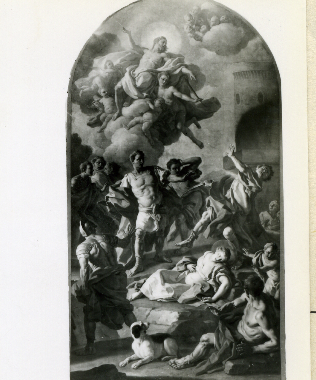 decapitazione di Santa Barbara (dipinto) di De Mura Francesco (terzo quarto sec. XVIII)