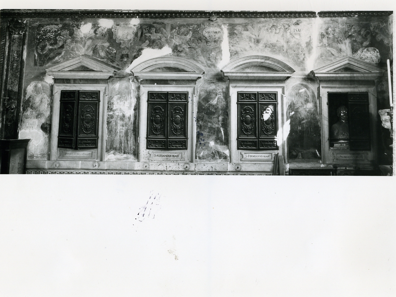 mostra di nicchia, serie di Dosio Giovanni Antonio, D'Auria Girolamo (e aiuti) (fine sec. XVI)