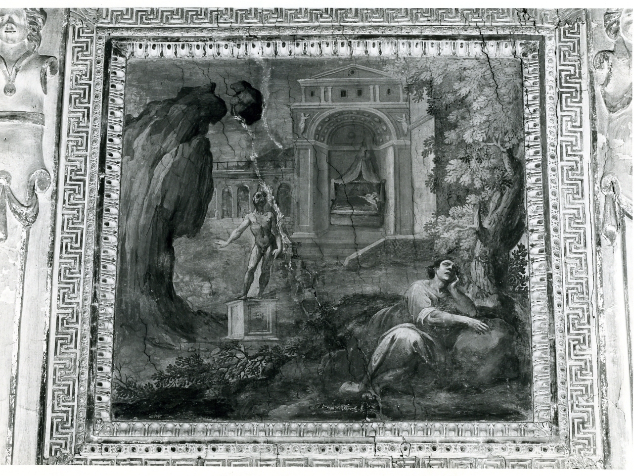 Nabucco sogna il colosso (dipinto, elemento d'insieme) di Corenzio Belisario (sec. XVII)