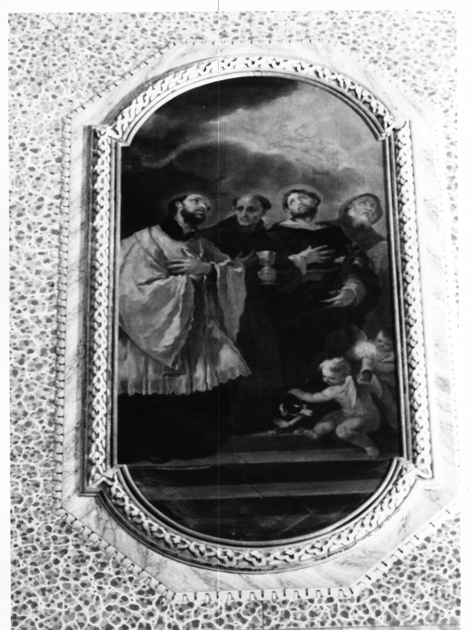 Santi (dipinto) di Giordano Luca (sec. XVII)