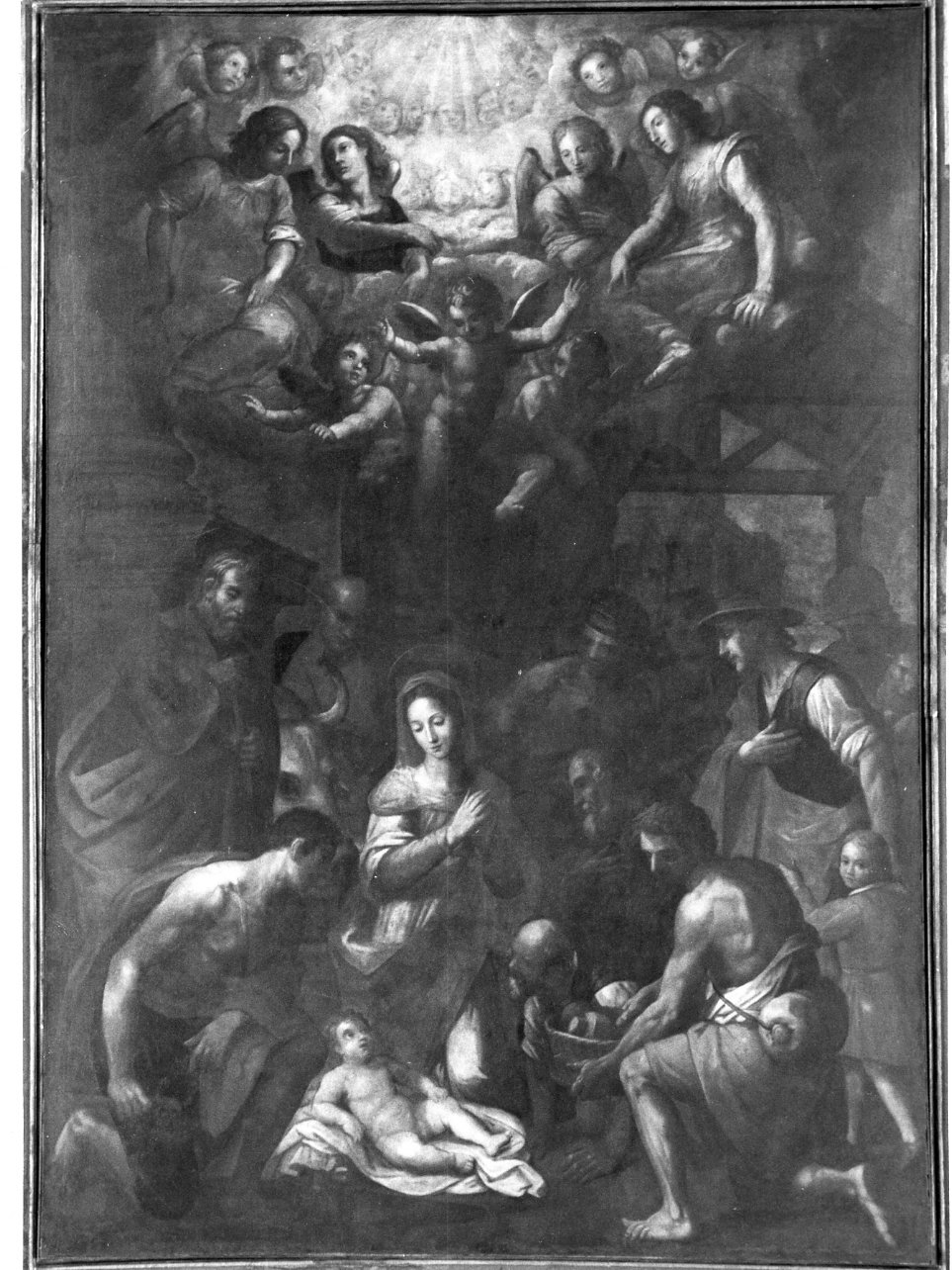 annuncio ai pastori (dipinto) di Galloppi Vincenzo (sec. XVII)