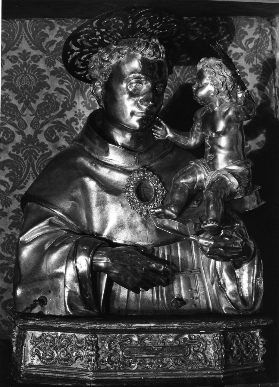 reliquiario - a busto - bottega napoletana (sec. XVII, sec. XX)