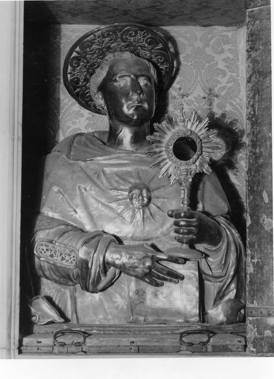 reliquiario - a busto di Balsamo Alfonso - bottega napoletana (sec. XVII, sec. XIX)