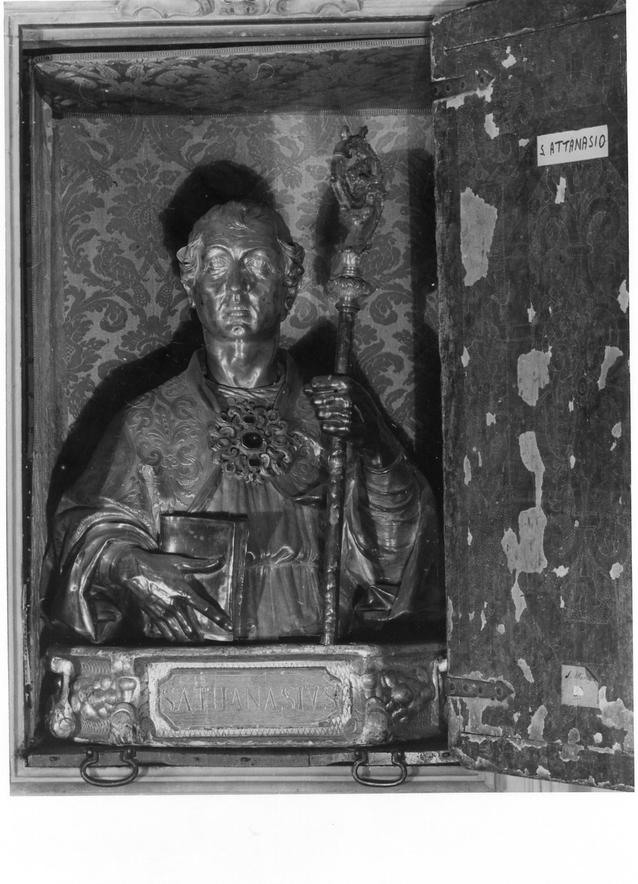 reliquiario - a busto di Fanzago Cosimo, Treglia Aniello (sec. XVII, sec. XIX)