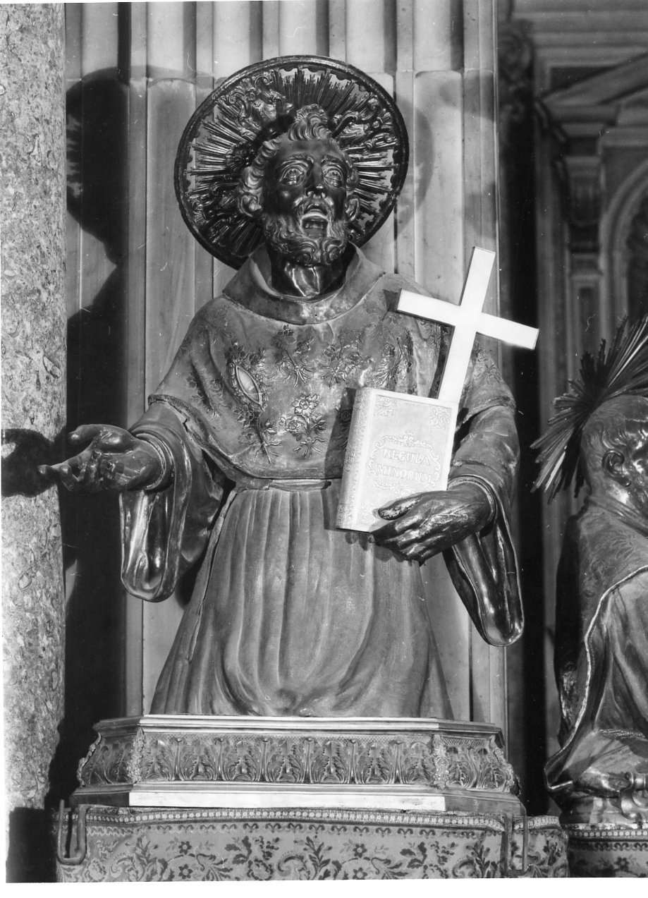 reliquiario - a busto di Murolo Crescenzo (sec. XIX)